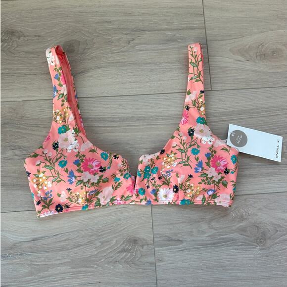 O'Neill Kelly Floral Popoyo Bralette Top NWT Size Large - Picture 2 of 8